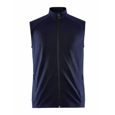 Abbildung von Craft ADV UNIFY VEST Herren Weste 3XL Navy Leichte aus Recycling Polyester Laufweste Mit Kragen 2 Taschen Outdoor