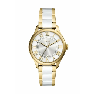 Abbildung von FOSSIL Damen Analog Quarz Uhr mit Keramik Armband CE1131