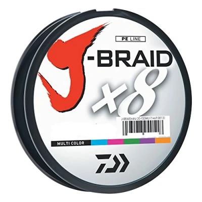 Abbildung von Daiwa Unisex Erwachsene J Braid x8 Geflochtene Schnur, merhfarbig, 80 lb