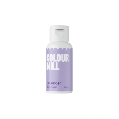 Abbildung von Colour Mill Oil Blend Lavender Lebensmittelfarbe auf Ölbasis Lebensmittelfarben für Schokolade, Fondant, Cupcakes, Kuchen, Backen, Macaron Food Coloring Tortendeko 20ml
