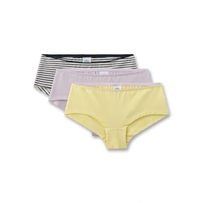Abbildung von Sanetta Mädchen Cutbrief (Dreierpack) gelb Hochwertige und nachhaltige Unterhose für aus Baumwoll Mix. Inhalt: 3er Set Unterwäsche 164