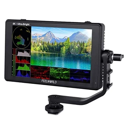 Abbildung von FEELWORLD LUT6S 6 Zoll 2600nits HDR / 3D LUT Touchscreen DSLR Kamera Feldmonitor mit Wellenform VectorScope Histogramm 3G SDI 4K HDMI Eingang Ausgang 1920X1080 IPS Panel