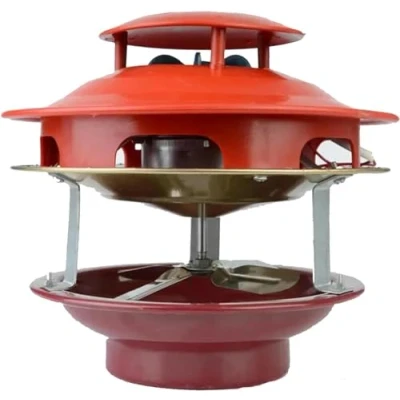 Abbildung von BLUEZY Kaminabzugsventilator, 80W Schornsteinrauchabsauger Kamin Ventilator Rauchsauger Schornstein Lüftungs Ventilatoren Für Schornsteinrohr B