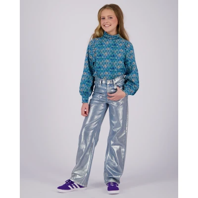 Abbildung von Vingino CATO Metallic Jeans Straight Leg für Kinder, Größe: 128, denim