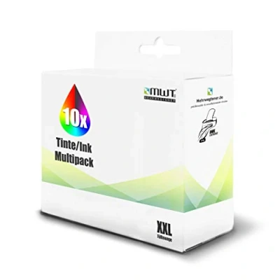 Abbildung von 10x MWT Tintenpatronen kompatibel für Canon Pixma MX 715 885 895 wie PGI 525 CLI 526 PGI525 CLI526 Set