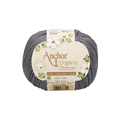 Abbildung von Anchor Organic Cotton 4 fädig ca. 125 m 06041 graphite 50 g