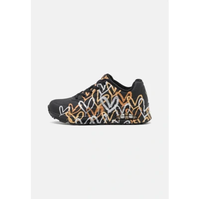 Abbildung von Skechers Damen UNO metallic Love Sneaker, Schwarz, 39.5 EU