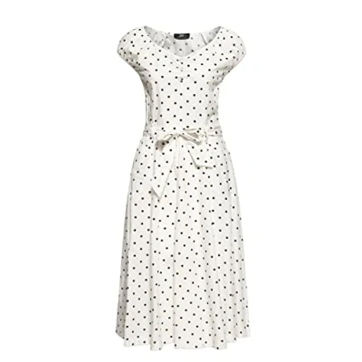 Abbildung von Queen Kerosin Damen Swing Kleid Polka Dots All Over Print Sommerkleid Punkte 50S 40S 60S Gepunktet Vintage Rockabilly Rockabella Dress