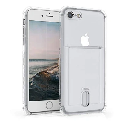 Abbildung von kwmobile Hülle kompatibel mit Apple iPhone SE (2022) / (2020) 8 7 Backcover Fotofach Silikon Schutzhülle in Transparent