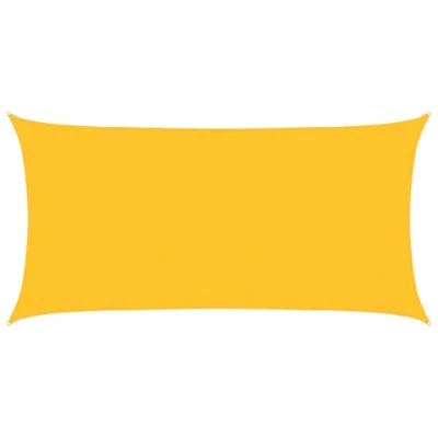 Abbildung von vidaXL Sonnensegel Sonnenschutz Windschutz Sonnendach UV Schutz Sonnenschutzsegel Schattenspender Garten Terrasse Balkon 160g/m² Gelb 3x6m HDPE