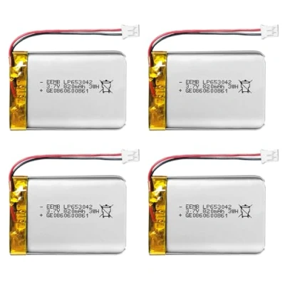 Abbildung von EEMB Lithium Polymer Akku 3,7 V 820mAh 653042 Wiederaufladbarer Lipo mit JST Anschluss für VXI Blue Parrott bestätigen Sie die Polarität des Geräts und Anschlusses vor dem Kauf(4)