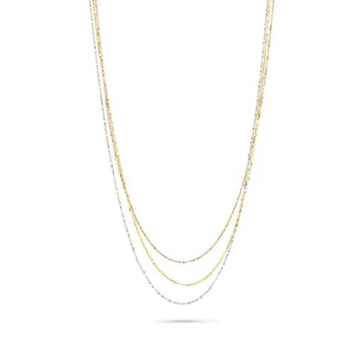 Abbildung von Orphelia Damen Halskette Fantasie 925 Silber teilvergoldet 45 cm ZK 7204