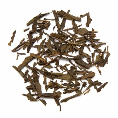 Abbildung von BIO Houjicha Grüner Tee gerösteter aus Japan Auslese bester Teeblätter lieblich nussig 70g Dose tea exclusive
