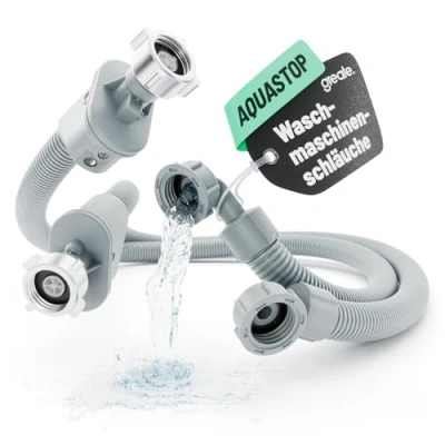 Abbildung von greate 2x Aquastop Schlauch Waschmaschine &amp; Spülmaschine 1,5 m 3/4 Zoll Waschmaschinenschlauch inkl. Sicherheitsventil