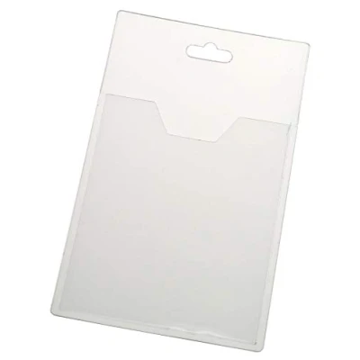 Abbildung von EUROPEL Ausweishülle, offen, 60x90mm, Kartenhalter, vertikal, transparent, 24 Stück.