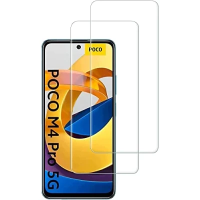 Abbildung von 3 Stück Schutzfolie Kompatibel mit Asus Xiaomi poco m4 pro 5G Panzerglasfolie, Anti Kratz, 9H Härte, Ultra Klar Schutzglas, Blasenfrei Folie, Fall Transparent Panzerglasfolie