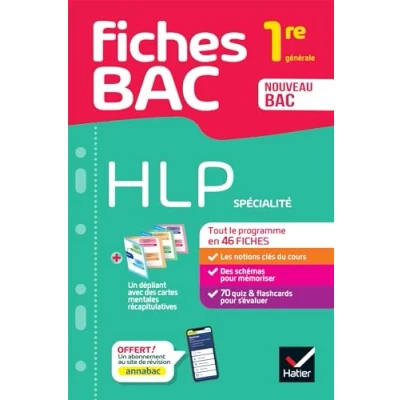 Abbildung von fiches bac HLP 1re générale (spécialité): tout le programme en de révision détachables