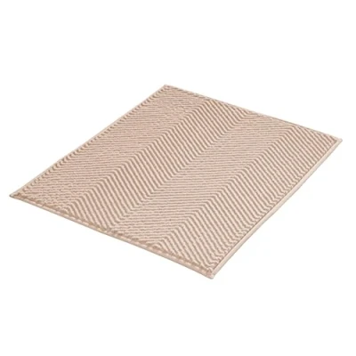 Abbildung von Kleine Wolke Badematte &quot;Zigzag&quot;, Höhe 10 mm, rutschhemmend beschichtet, fußbodenheizungsgeeignet, Badteppich, Uni Farben, modernes Zickzack Muster