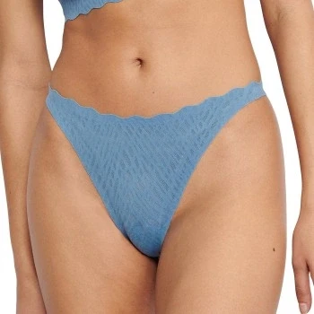 Abbildung von sloggi Damen Zero Feel Bliss String, Azura Blue, L