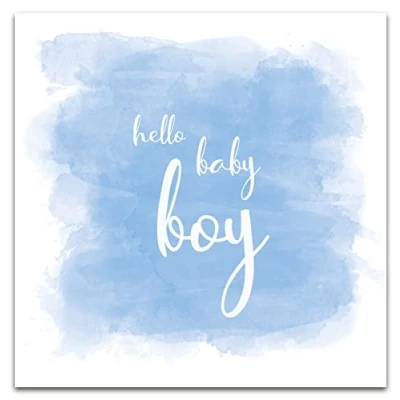 Abbildung von Emotional Rescue Glückwunschkarte für Jungen, Glückwunschkarte, Aufschrift It&#039;s A Boy, Pastellfarben, Glückwunschkarten Jungen