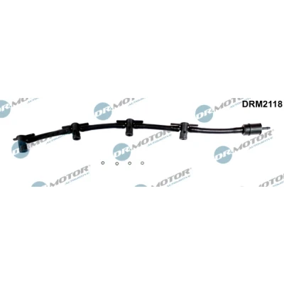 Abbildung von DR.MOTOR AUTOMOTIVE DRM2118 Schlauch, Leckkraftstoff mit Ventil AUDI: A6 C6 Avant, A4 B8 Q5, VOLKSWAGEN: Golf 6, Tiguan I, 6 Variant