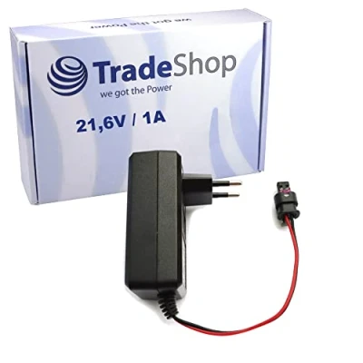 Abbildung von Trade Shop 21,6V 1000mA Netzteil/Ladegerät/Trafo/Netzgerät kompatibel mit Husqvarna Automower 305 (2011 2015) Mähroboter Rasennmäher