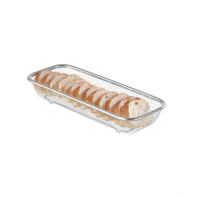 Abbildung von HENDI Servierkorb Edelstahl 29 x 22 6 cm Servier Drahtkorb rechteckig, Gastro kaufen