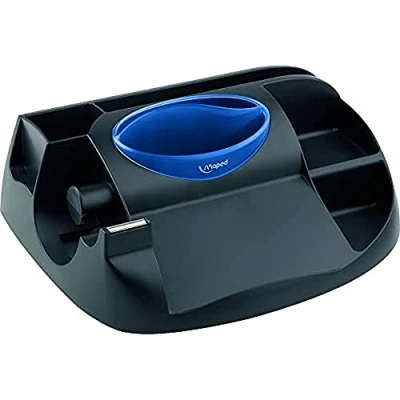Abbildung von Maped Schreibtischbutler Maxi Office 8 Fächer Kunststoff schwarz/blau