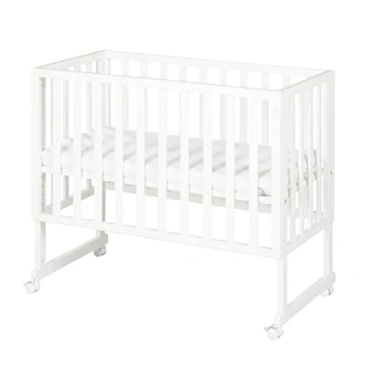 Abbildung von roba® Stubenbett Beistellbett, Stubenbett, höhenverstellbar inkl. Matratze &amp; Canvas Barriere