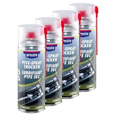 Abbildung von Presto 4X 429972 PTFE Spray TROCKEN OBERFLÄCHENSCHMIERMITTEL Metall Kunststoff 1