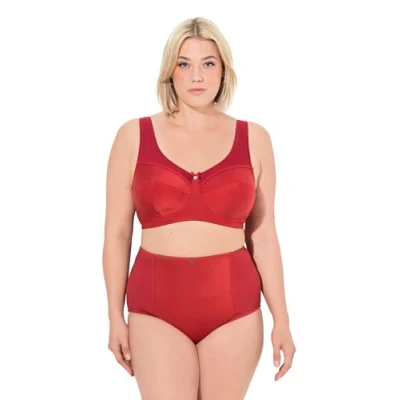 Abbildung von Ulla Popken Damen große Größen Übergrößen Plus Size Entlastungs BH, Struktur, ohne Bügel, Cup C H