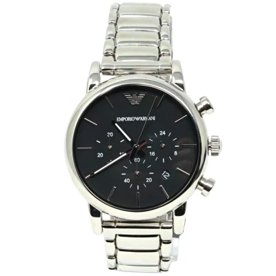 Abbildung von Emporio Armani Quarzuhr Chronograph Uhr Herren Ar1853 Silber