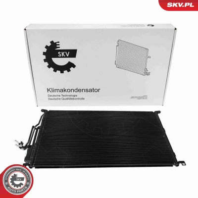 Abbildung von ESEN SKV 86SKV335 Klimakondensator ohne Trockner Aluminium 770mm AUDI: A8 D3 (4E2, 4E8) 3.7 quattro, 6.0 W12 3.2 FSI, FSI 3.0