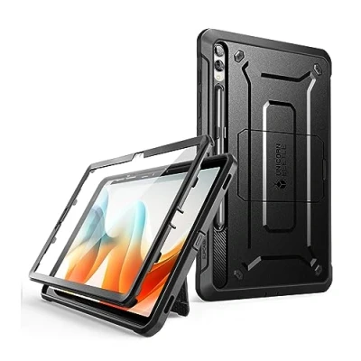 Abbildung von SupCase UBPro Hülle für Samsung Galaxy Tab S10 Plus (2024)/Tab S9 12.4 Zoll (2023), Bumper Case 360 Grad Schutzhülle mit integriertem Displayschutz &amp; S Pen Halter Ständer (Schwarz)