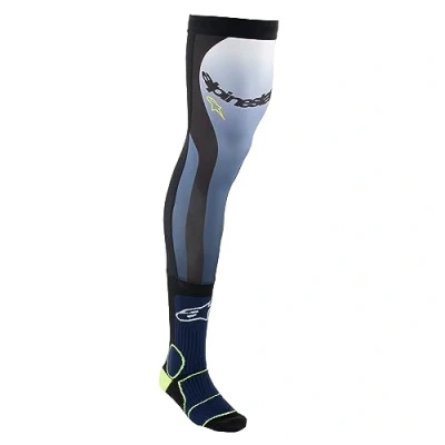 Abbildung von Alpinestars Unisex Knee Brace Technische Socken MX, Night Navy Yellow Fluo, S/M