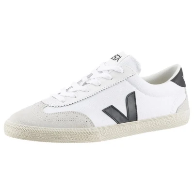 Abbildung von Veja Volley Sneaker low, Herren, Größe: 43, White/black Leder und textil