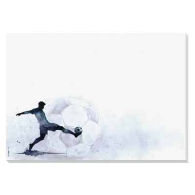Abbildung von SIGEL HO940 Papier Schreibtischunterlage zum Abreißen, Fußball, DIN A3, 30 Blatt, Schreibunterlage für Kinder, Malblock
