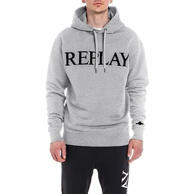 Abbildung von Replay Kapuzenpullover, Herren, Größe: Small, Grau