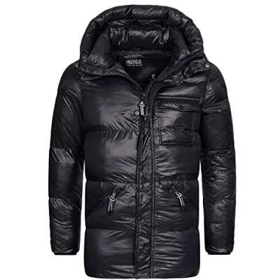 Abbildung von Indicode Jeans Local Wintermantel, Herren, Größe: Small, Black