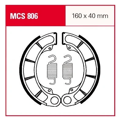 Abbildung von Bremsbelagsatz LUCAS TRW MCS806