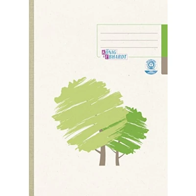 Abbildung von König &amp; Ebhardt 861429201 Geschäftsbuch / Kladde (A4, kariert, 70g/m², 96 Blatt Recyclingpapier, Klebebindung)