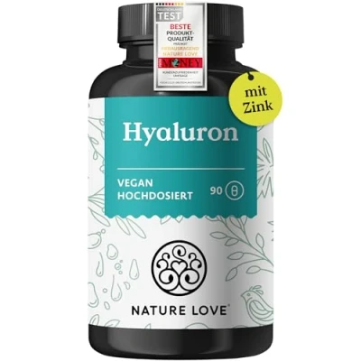 Abbildung von Hyaluron mit Zink 90 Kapseln NATURE LOVE St