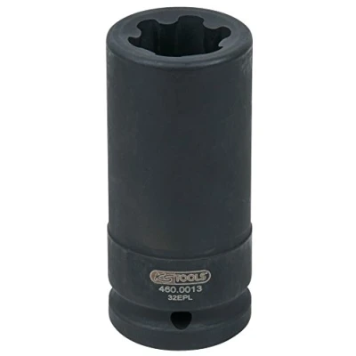 Abbildung von KS TOOLS 460.0013 Steckschlüsseleinsatz ISO1174, DIN3121 EPL32 Chrom Molybdänstahl Außen Torx