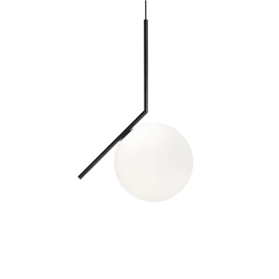 Abbildung von FLOS IC S2 Designer Hängeleuchte, schwarz Ø 30 cm