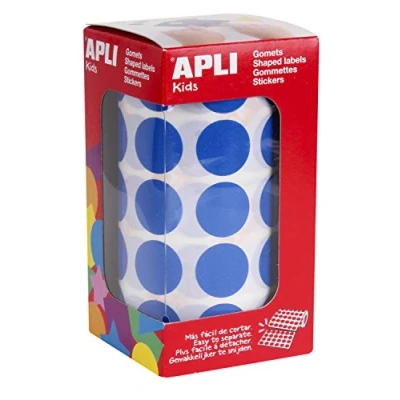 Abbildung von Apli 946007 Rolle runde Sticker 20.0 blau