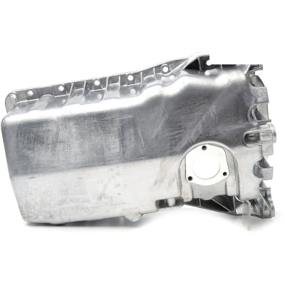 Abbildung von METZGER 7990115 Ölwanne mit Ölablassschraube Bohrung für Ölstandsensor, ohne Ölwannendichtung Aluminium Druckguss VOLKSWAGEN: Golf 4 Schrägheck