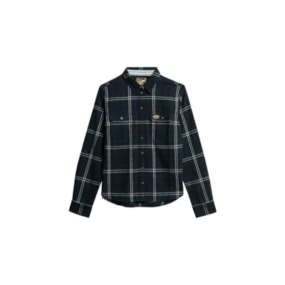 Abbildung von Superdry Hemdbluse, Damen, Größe: 36, Navy green check