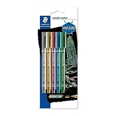 Abbildung von Staedtler metallic marker Blister 5 kleuren 8323 S BK5