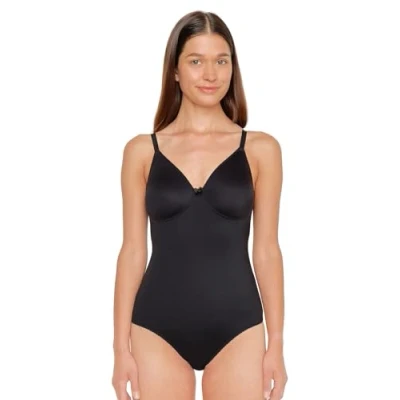 Abbildung von Susa Damen Body ohne Bügel BH, schwarz, 95C