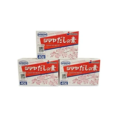 Abbildung von 120g Dashi no Moto Shimaya, Dashino Würzpulver für 3 x 40g Dashipulver, Granulat